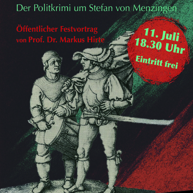 Plakat zum VOrtrag am 11. Juli um 18.30 Uhr