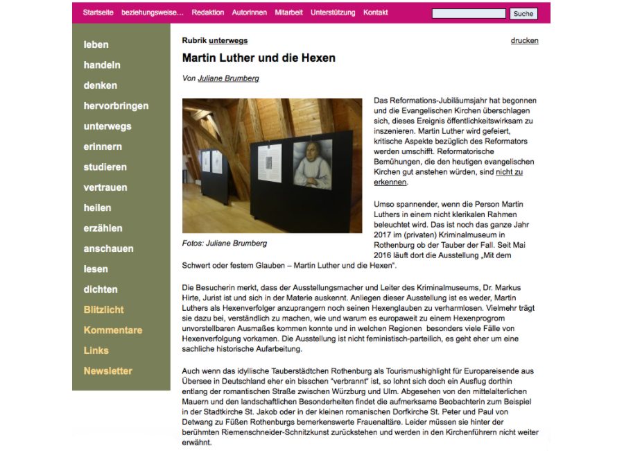 bzw-weiterdenken.de – "Martin Luther und die Hexen"